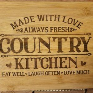 Engraved Bamboo Cutting Board